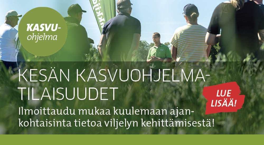 Kesän Kasvuohjelma-tilaisuudet